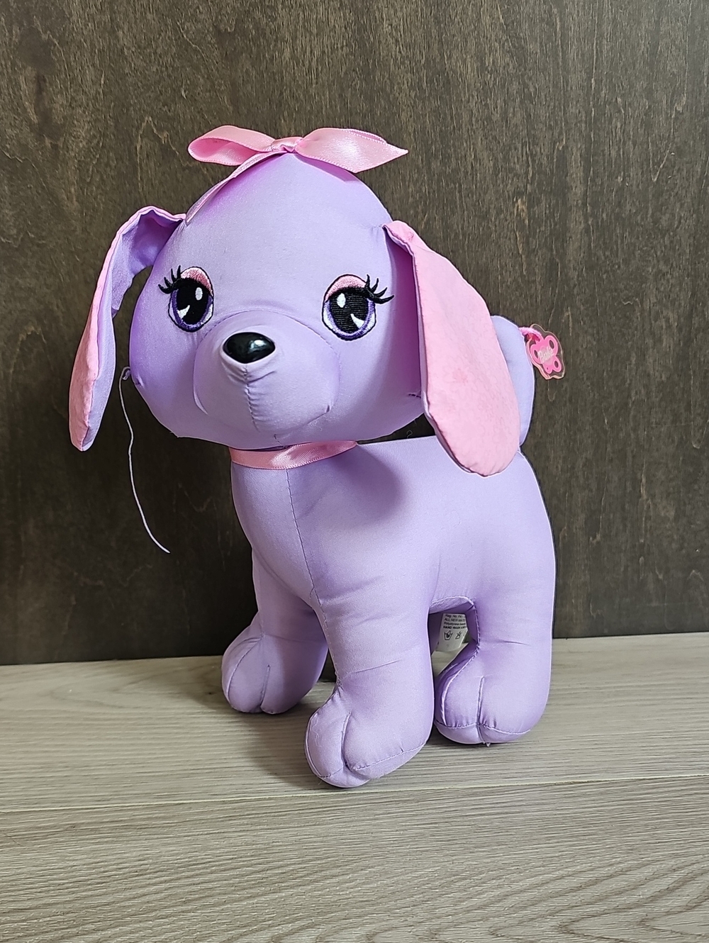 Vintage 2002 Mattel Barbie Shampoochie Purple Puppy 9" Plush